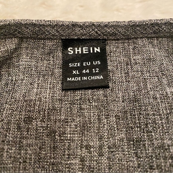 SHEIN heather gray long top - Picture 4 of 5